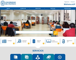 Biblioteca UP con nueva página web